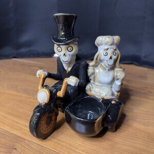 Boney Bunch Yankee Candle Newlyweds Couple Halloween Groom Bride 2010 Motorcycle